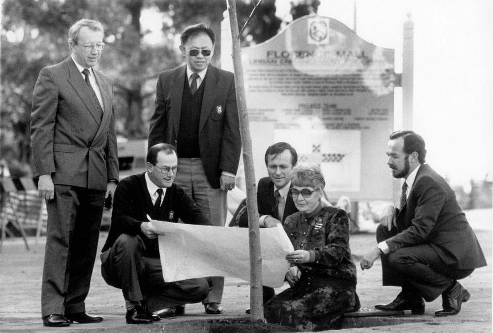Tree planting ceremony, Hornsby Mall