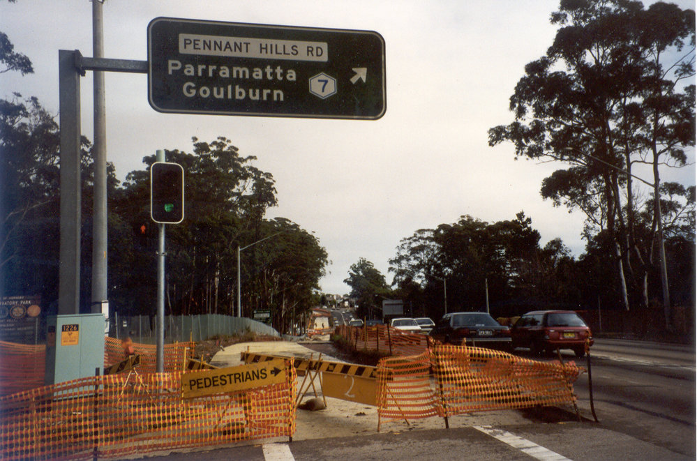 Widening of Pennant Hills Road at Observatory Park