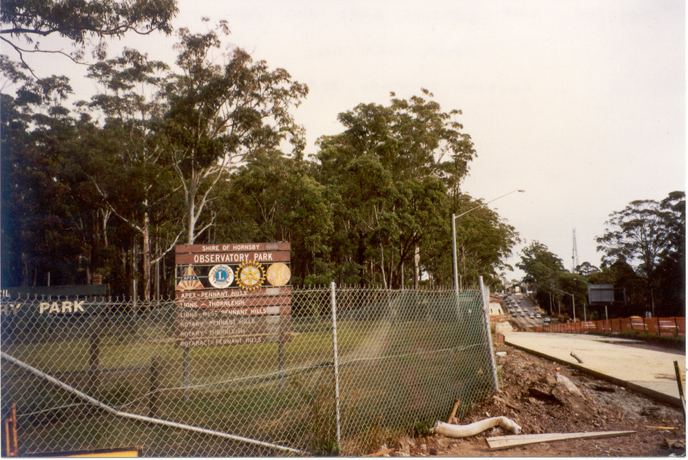 Widening of Pennant Hills Road at Observatory Park