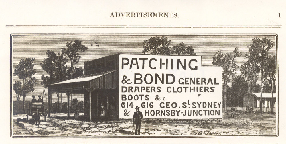 Patching and Bond's store, Hornsby, c. 1890