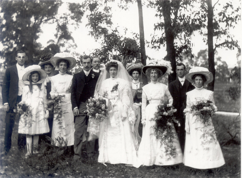 Wedding group at Beecroft Village Green