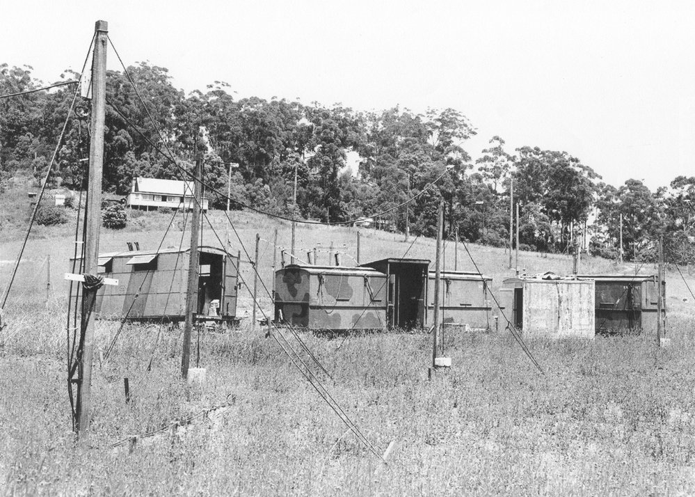 Huts at the radio astronomy field station, Hornsby, c. 1950