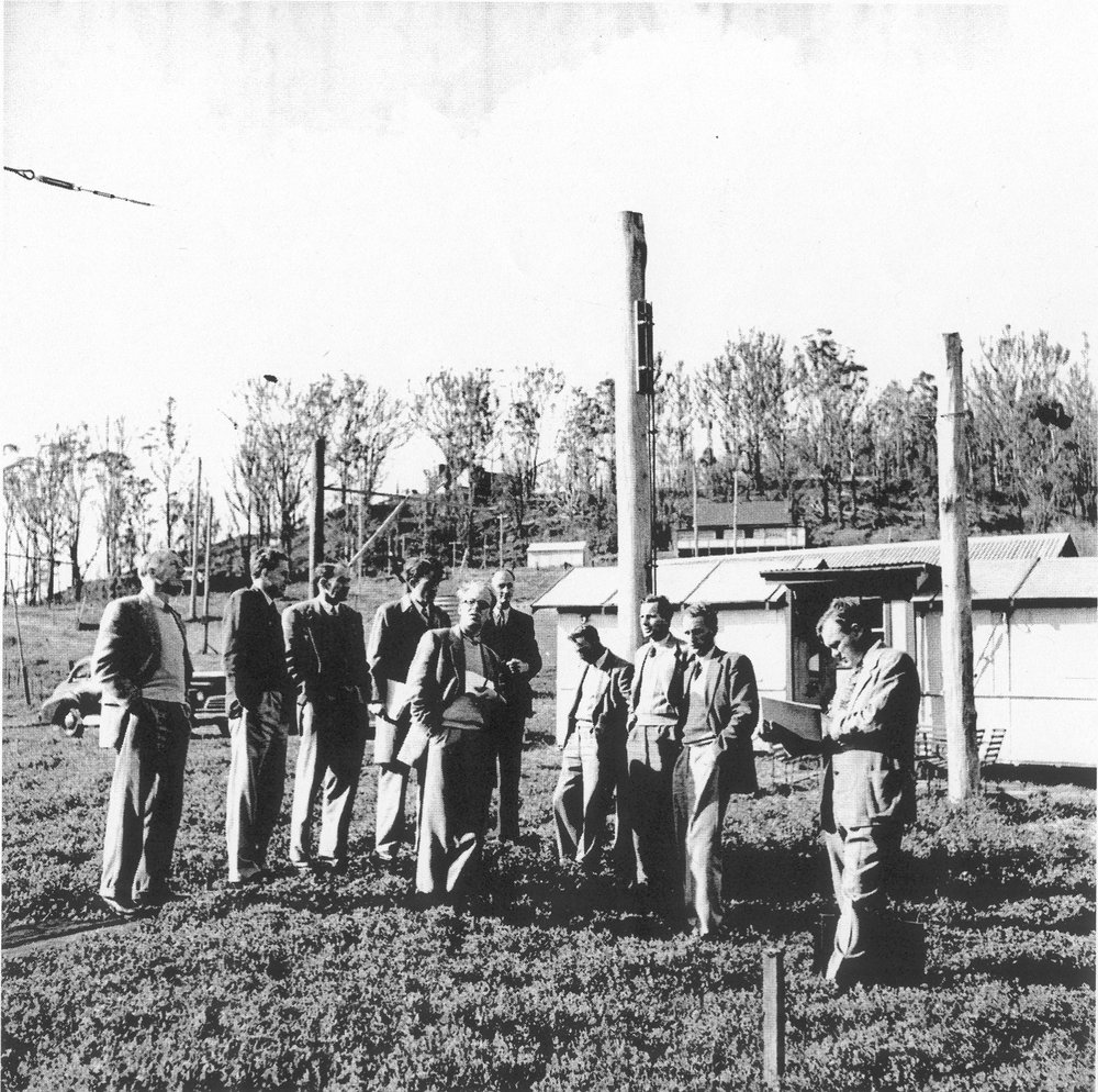 Scientists at radio astronomy field station, Hornsby, c. 1950