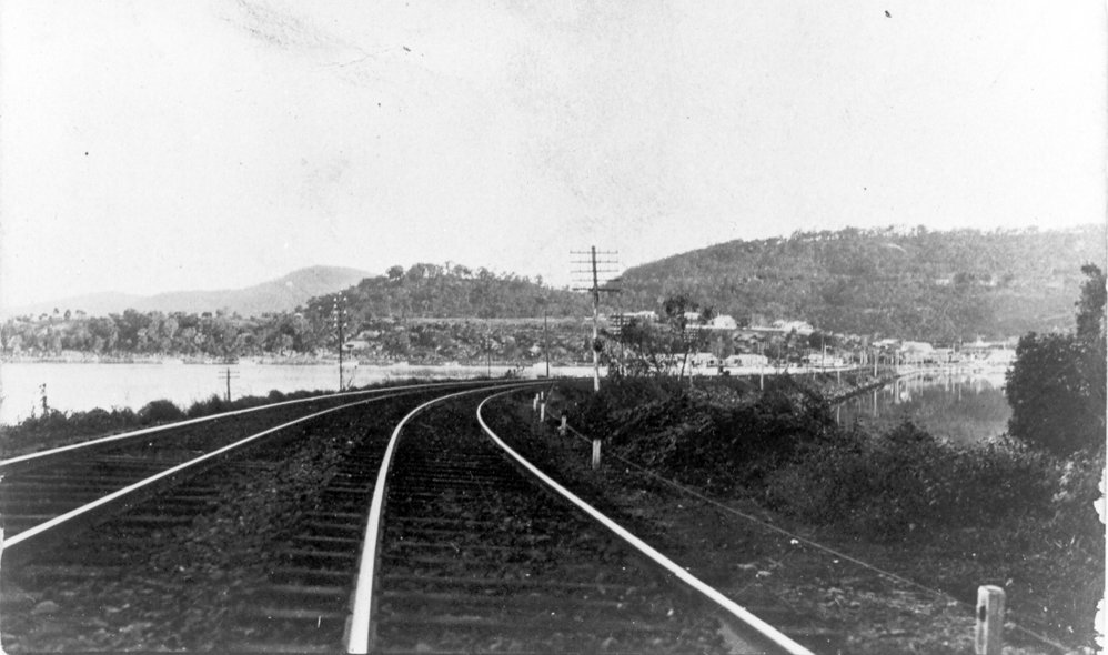 Railway causeway at Brooklyn
