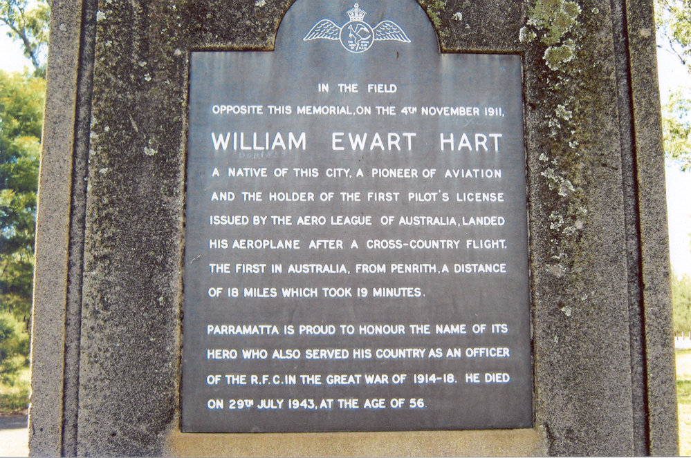 Monument to William Ewart Hart, Parramatta