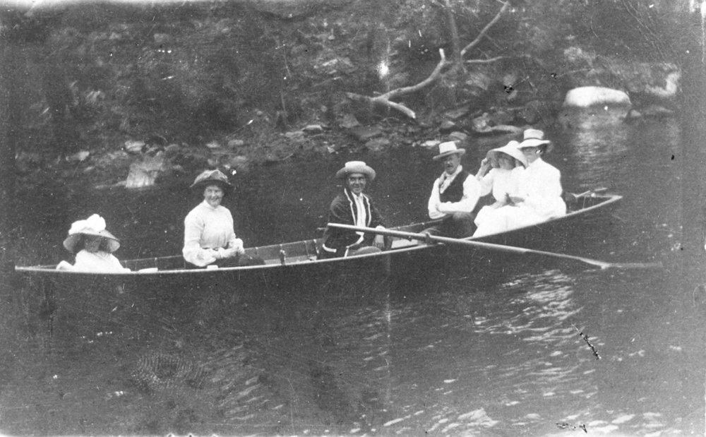 Rowboat on Hawkesbury River, c. 1900