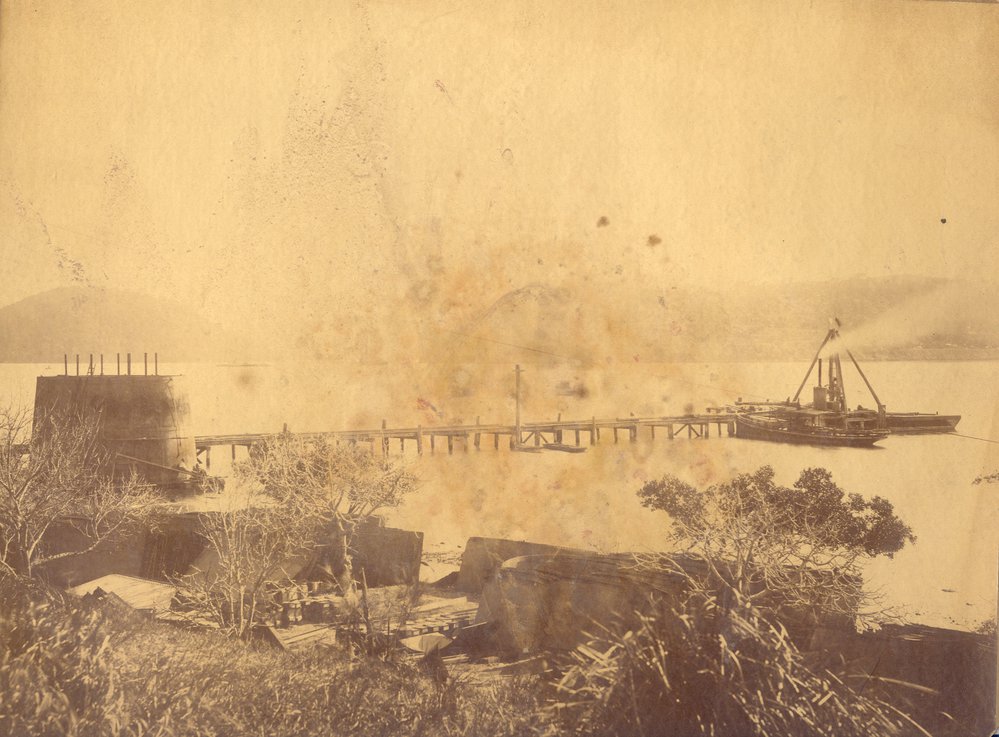 Ryland and Morse Dock - First Hawkesbury River Railway Bridge