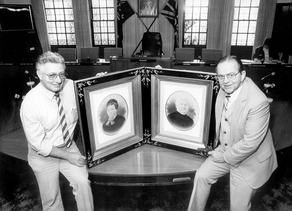 Newly restored portraits of Samuel and Ellen Horne