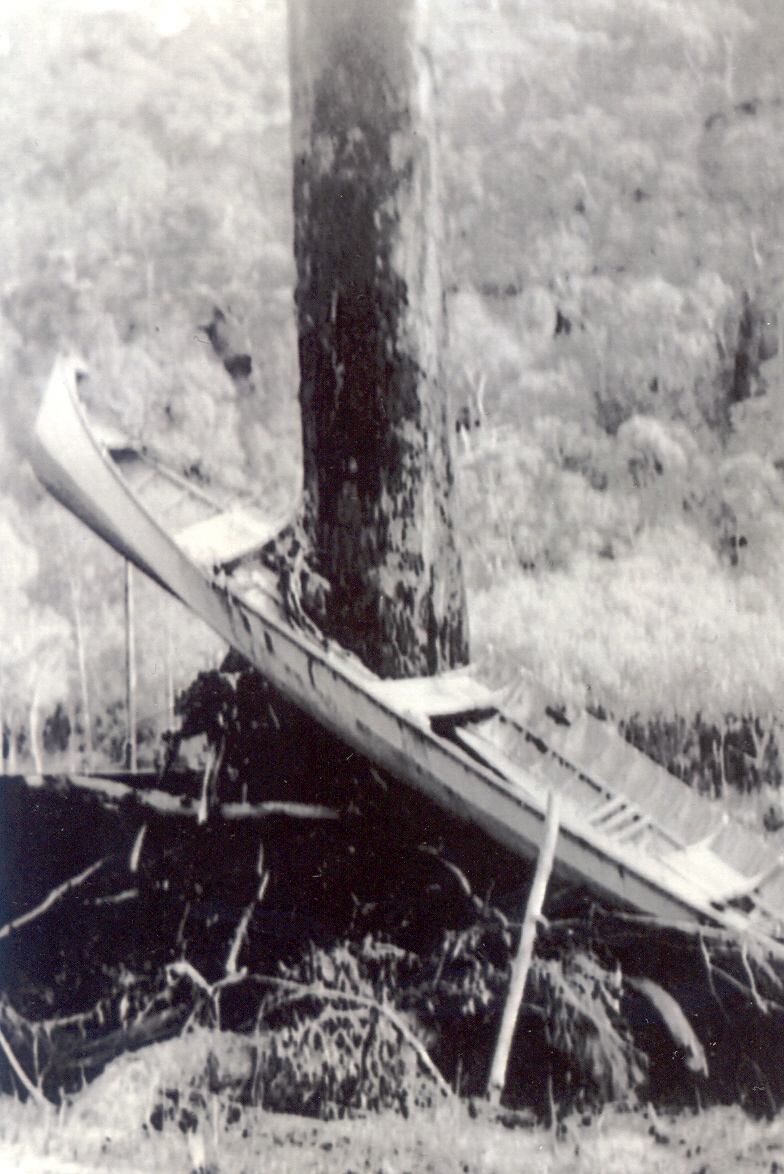 Wrecked boats at Crosslands 1942