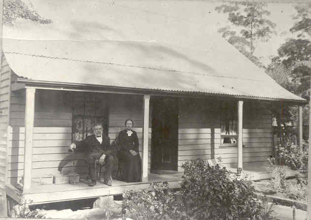 Hugh and Rachel Fear at their house on the Pacific Highway, Hornsby, c. 1900