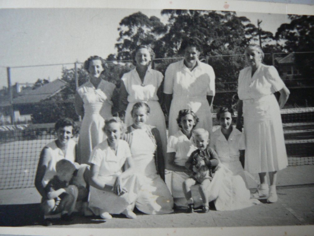 Alice Thompson's tennis court, Pennant Hills