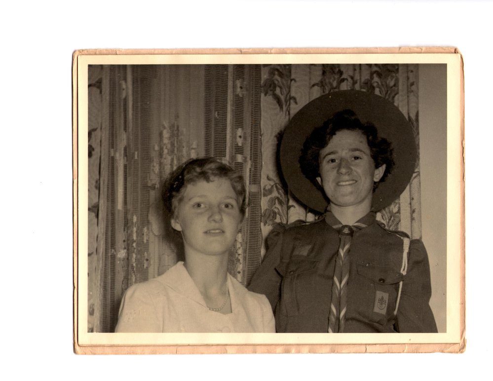 Evelyn Bolas and Carol Wilson, c. 1956