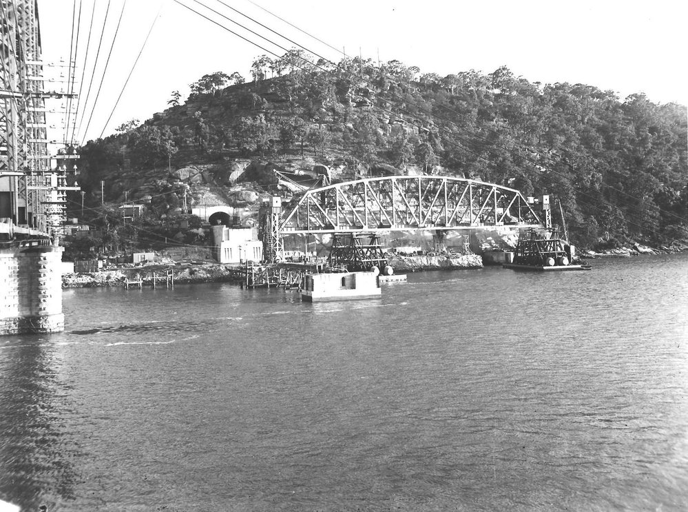 Construction of Second Hawkesbury Railway Bridge
