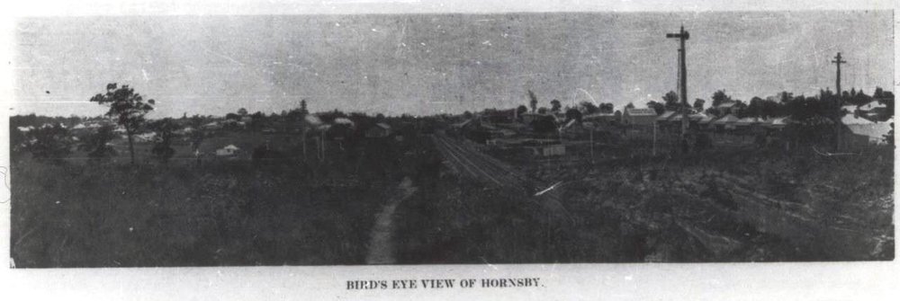 Bird's eye view of Hornsby, c. 1900