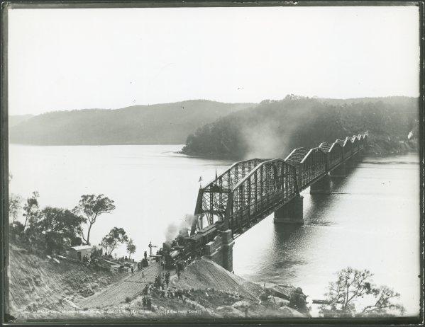 Crossing the bridge - opening of the First Hawkesbury River Railway Bridge
