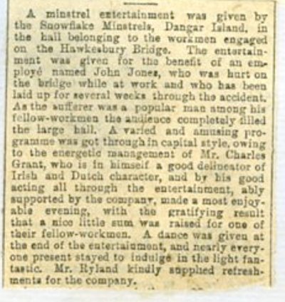 Review of the Snowdrop Ministrels show