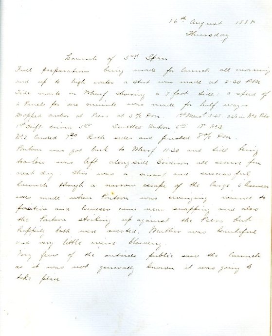 Extract from the Morse and Ryland Record Book