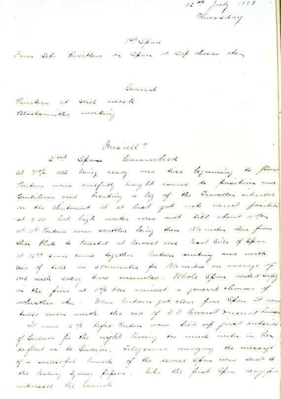 Extract from the Morse and Ryland Record Book