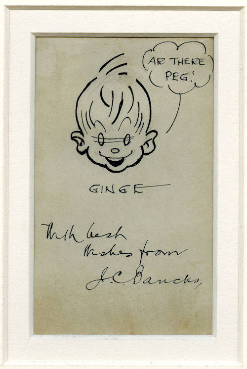 Original signed portrait of Ginger Meggs