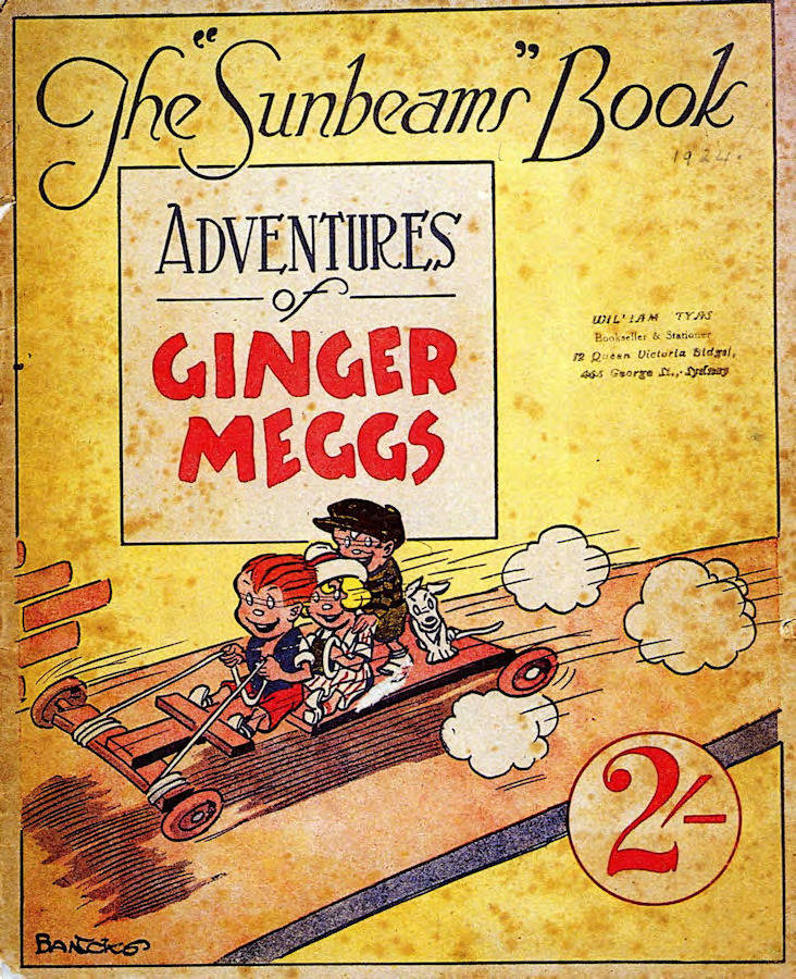 Front cover of the first Ginger Meggs annual.