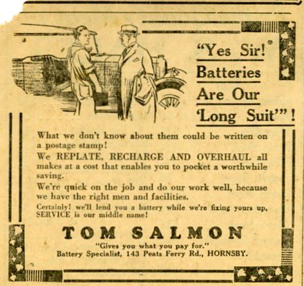 Tom Salmon, Battery Specialists
