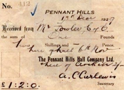 Pennant Hills Hall Company