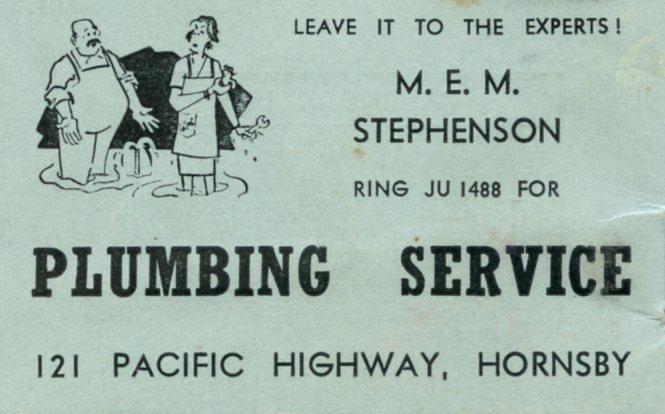 M. E. M. Stephenson Plumbing Service