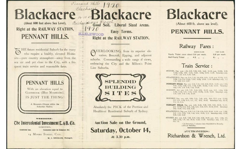 Blackacre Estate -  Pennant Hills