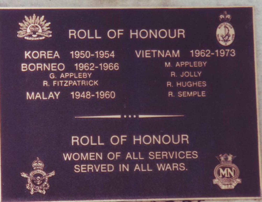 Glenorie War Memorial - Other Conflicts