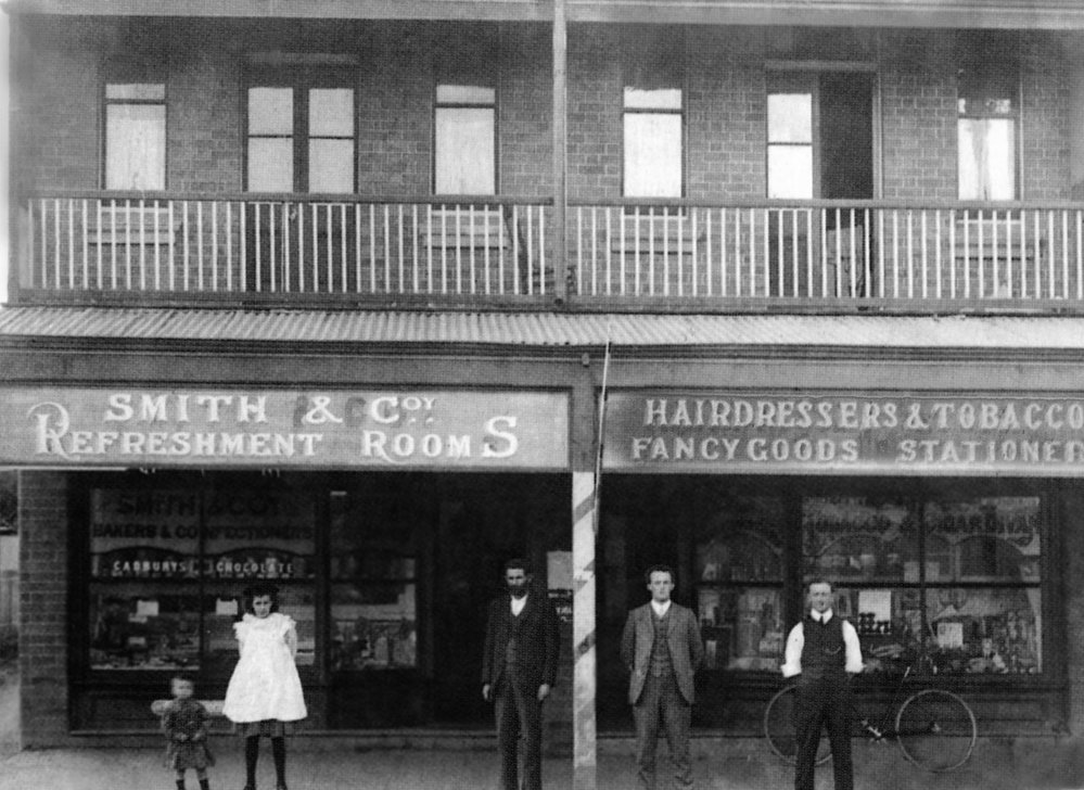 Bakery and Hairdresser, Coronation Street early 1900s