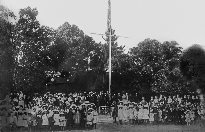 Empire Day, Hornsby Public School, 1908