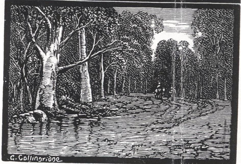 George Collingridge - woodcut, possibly Peats Ferry Road