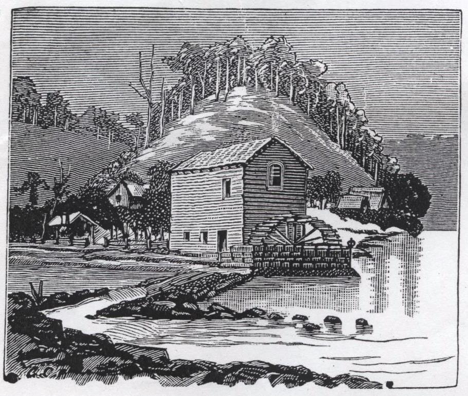 George Collingridge - woodcut, Singleton's Mill