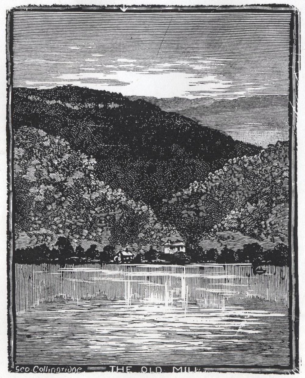 George Collingridge - woodcut, The Old Mill
