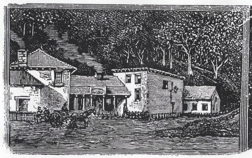 George Collingridge - woodcut, Wisemans Ferry