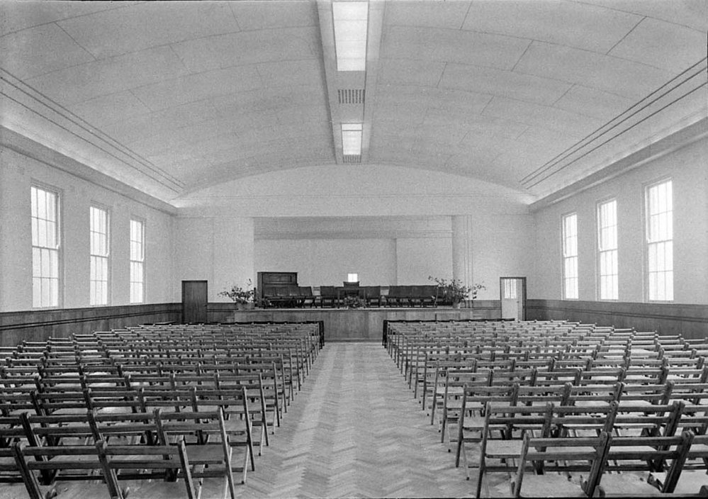 Barker College, Interior of Assembly Hall, 1938