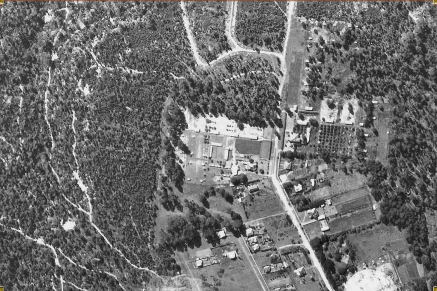 Thornleigh showing the outline of the Trotting Track at Dartford Park