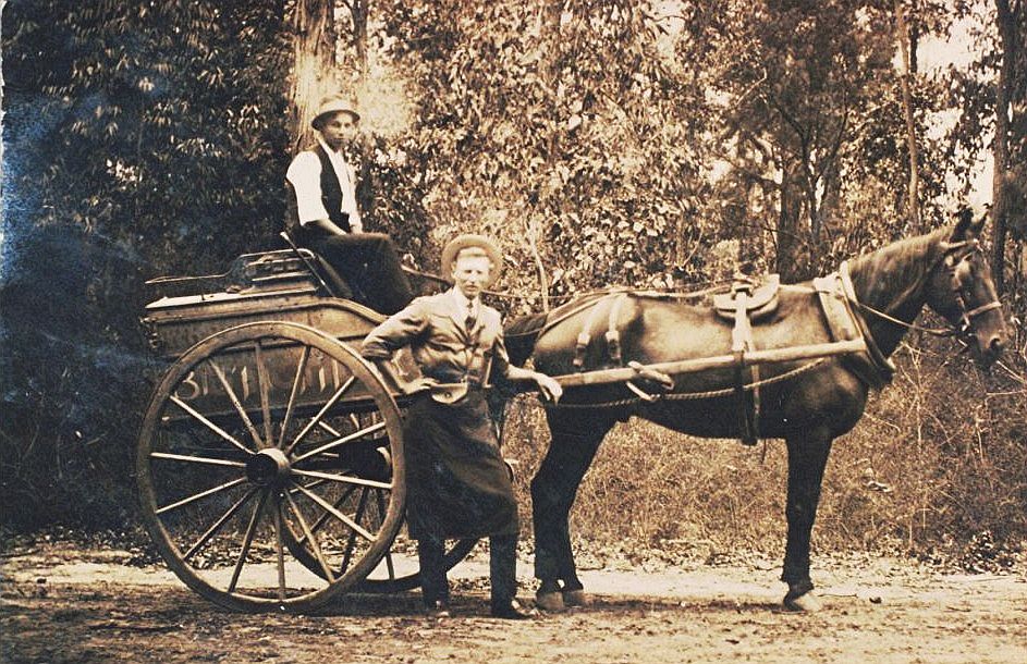 Pollards Butchery cart.