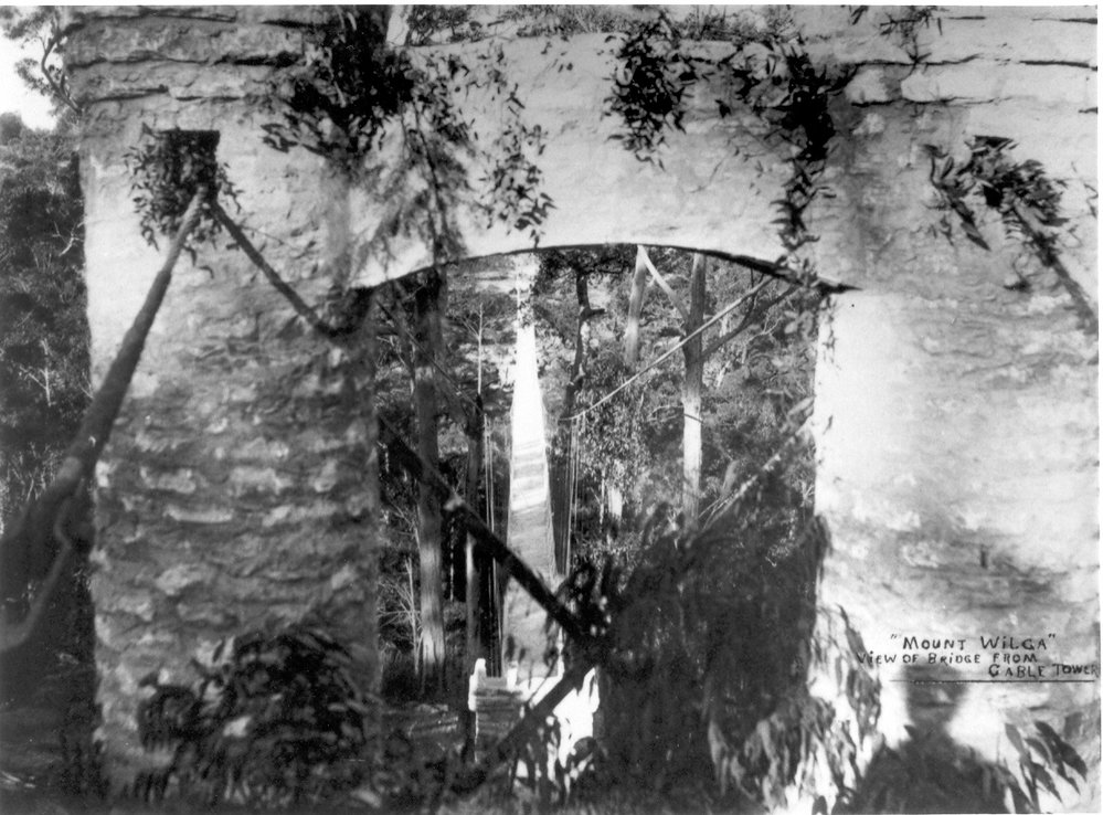 Mt. Wilga Suspension Bridge Tower C. 1920s