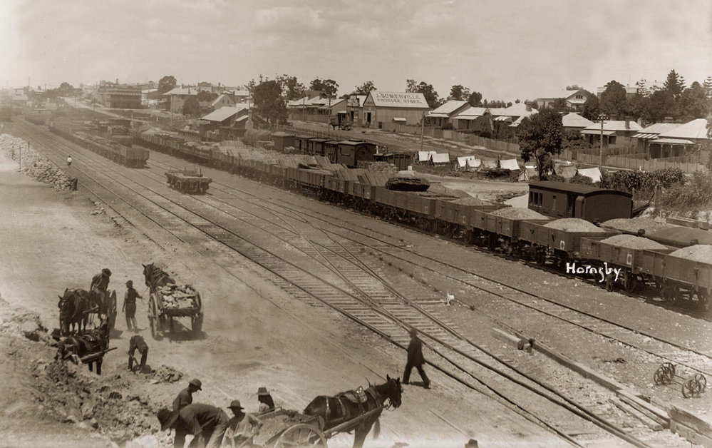 Hornsby Railway &amp; Jersey Street from Bridge Road C. 1910