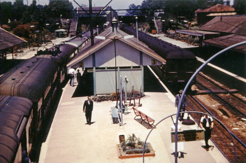 Hornsby Railway Station, 1956