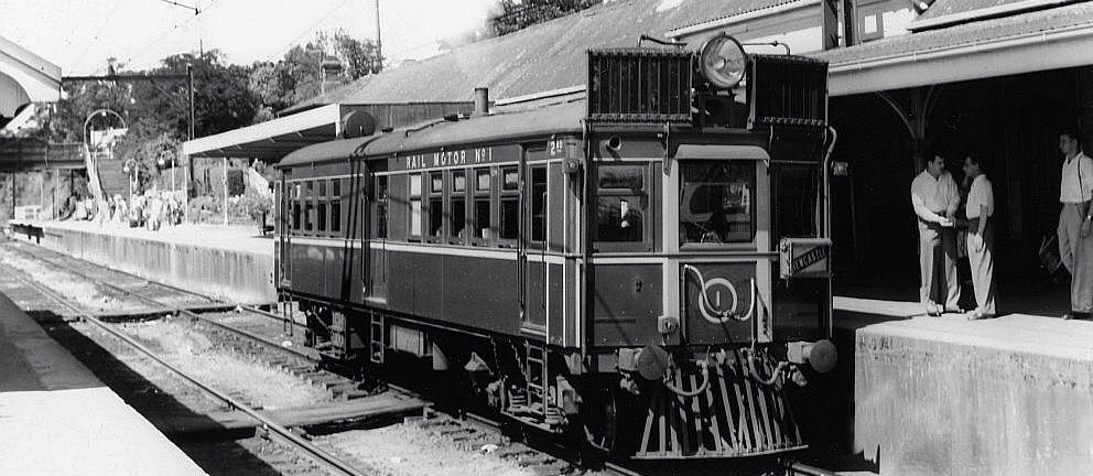 Rail Motor, Hornsby Station, 1960s