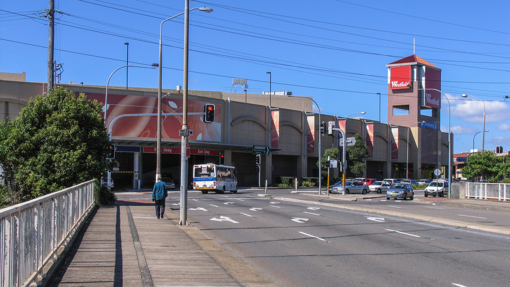 Westfield Shopping Centre from Railway Overpass, 2006