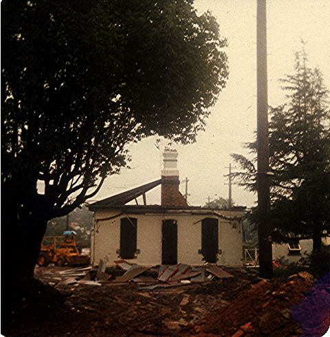 Thornleigh Stationmasters House during demolition