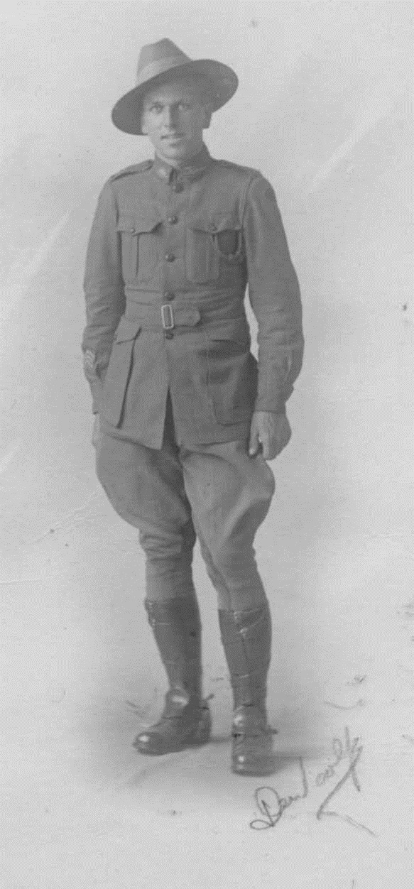 Rex Jones, of Berowra,  in his uniform