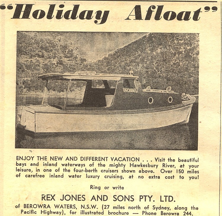 Rex Jones boat hire busines