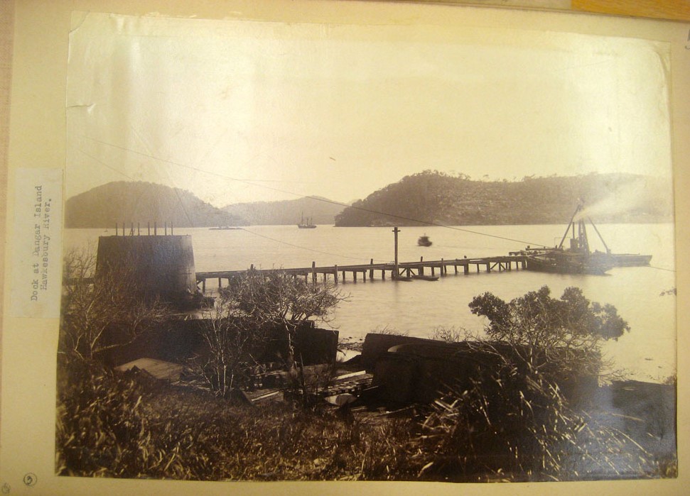 Dock at Dangar Island - First Hawkesbury River Railway Bridge