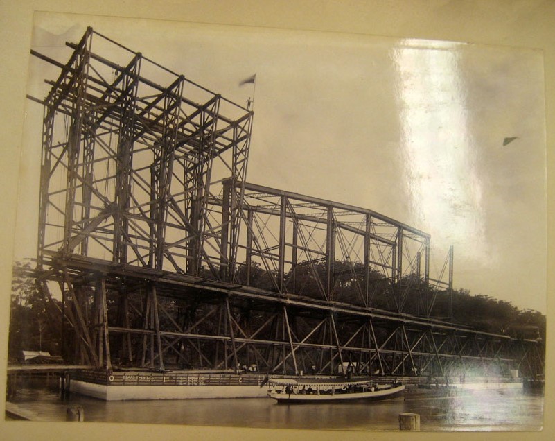 Ryland &amp; Morses boat at the First Hawkesbury River Railway Bridge 