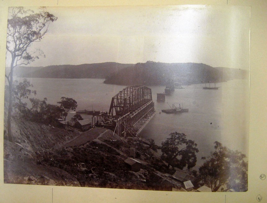 View of the first span - First Hawkesbury River Railway Bridge 