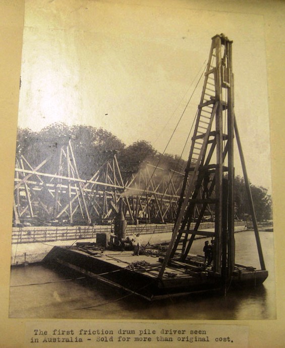 The first friction drum pile driver seen in Australia